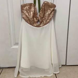 Gold Sequins Dress